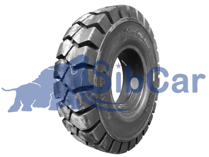 Шина цельнолитая с буртом 16х6-8/4.33 (OB503) АДВАНС Easi-Fit белая