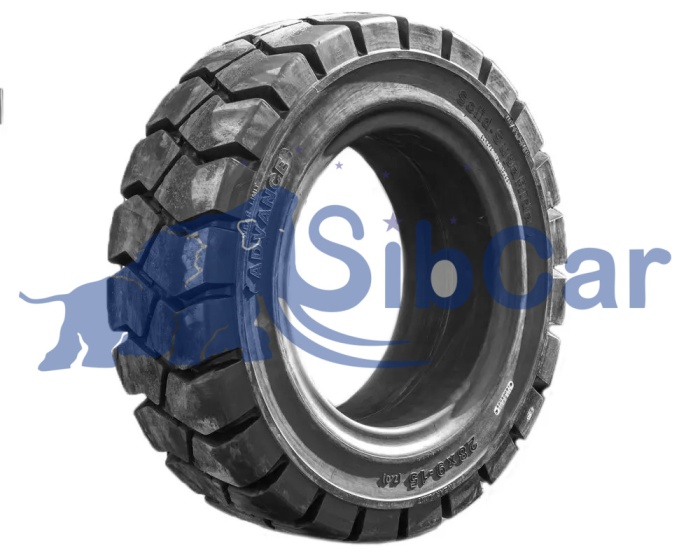 Шина цельнолитая с буртом 28х9-15/7.0  (8-15-15)(OB503) АДВАНС Easi-Fit