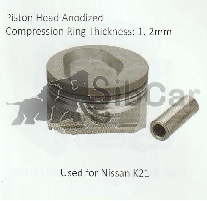 Поршень Nissan K21 0.5 (комплект на двигатель)